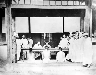 Chinese rechtbank, ca. 1880-90